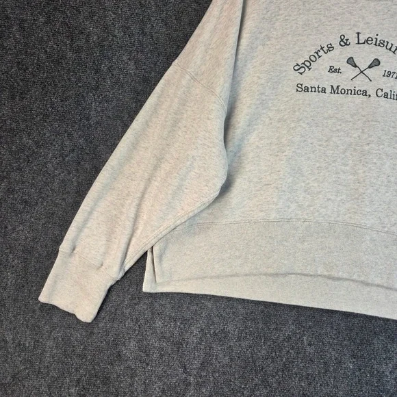 Abercrombie & Fitch Sports & Leisure Club Santa Monica Sweatshirt Grey XL - Picture 3 of 15